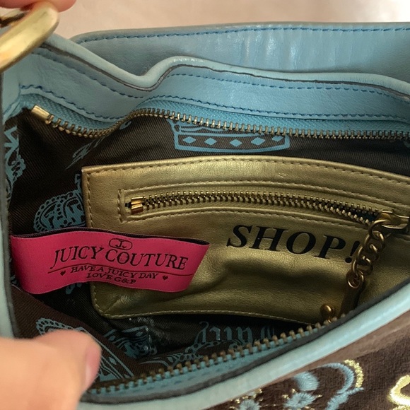 Vintage Juicy Couture Daydreamer Velour Velvet Shoulder Bag - Picture 4 of 7